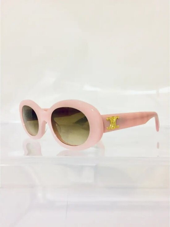 Celine Pink Sunglasses with Gold Detail main image 4